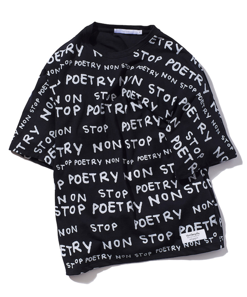 rehacer(レアセル)の「rehacer : × Mark Gonzales N.S.P Texitle Dolman CS Made in Japan / マークゴンザレス コラボ N.S.P. テキスタイル ドルマン カットソー メイドインジャパン(Tシャツ/カットソー・メンズ・ブラック/ホワイト・MEDIUM/LARGE/SMALL)」の2枚目の写真