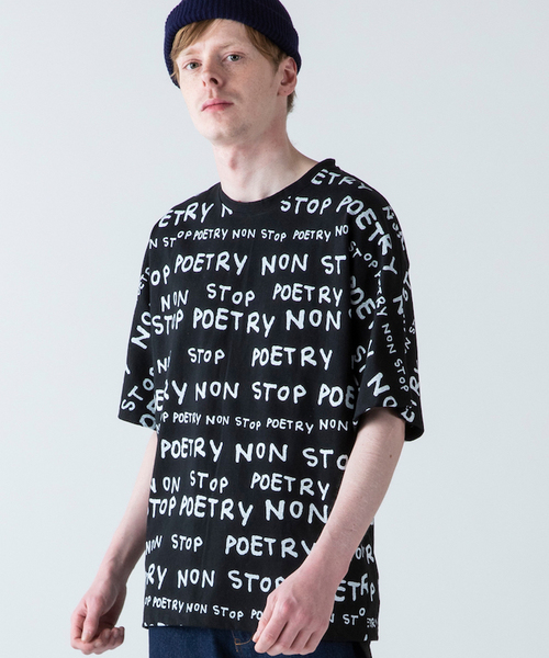 rehacer(レアセル)の「rehacer : × Mark Gonzales N.S.P Texitle Dolman CS Made in Japan / マークゴンザレス コラボ N.S.P. テキスタイル ドルマン カットソー メイドインジャパン(Tシャツ/カットソー・メンズ・ブラック/ホワイト・MEDIUM/LARGE/SMALL)」の3枚目の写真