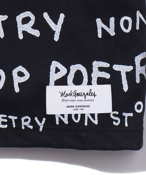 rehacer(レアセル)の「rehacer : × Mark Gonzales N.S.P Texitle Dolman CS Made in Japan / マークゴンザレス コラボ N.S.P. テキスタイル ドルマン カットソー メイドインジャパン(Tシャツ/カットソー・メンズ・ブラック/ホワイト・MEDIUM/LARGE/SMALL)」の12枚目の写真