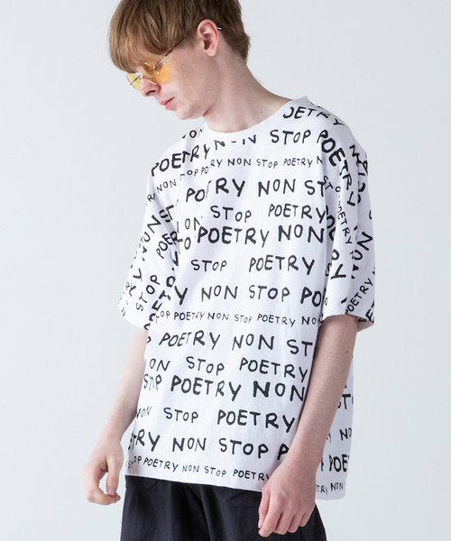 rehacer(レアセル)の「rehacer : × Mark Gonzales N.S.P Texitle Dolman CS Made in Japan / マークゴンザレス コラボ N.S.P. テキスタイル ドルマン カットソー メイドインジャパン(Tシャツ/カットソー・メンズ・ブラック/ホワイト・MEDIUM/LARGE/SMALL)」の13枚目の写真