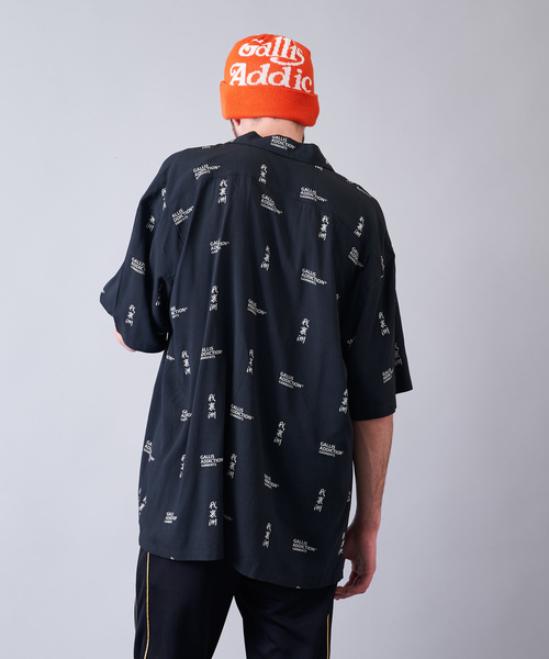 GALLIS ADDICTION(ガリスアディクション)の「GA我裏洲・総柄半袖オープンカラーシャツ(シャツ/ブラウス・メンズ・ブラック/レッド・M/L)」の9枚目の写真