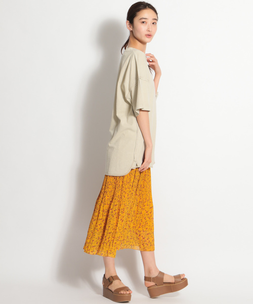 niko and...（ニコアンド）の「プリーツカラー柄スカート（スカート・レディース・イエロー/ブラック/グリーン・FREE）」の7枚目の写真