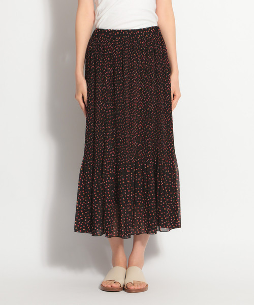 niko and...（ニコアンド）の「プリーツカラー柄スカート（スカート・レディース・イエロー/ブラック/グリーン・FREE）」の9枚目の写真