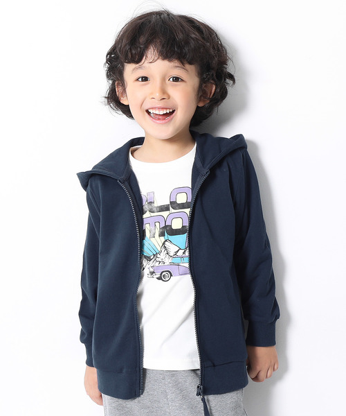 devirock(デビロック)の「ジップパーカー(パーカー・キッズ・ブラック/ベージュ/ネイビー/レッド/カーキ/ピンク/ヘザーチャコール/杢グレー/ブルー系その他/ブルー/ターコイズブルー/グリーン系その他/ライトパープル/スモークピンク/ピンク系その他/モカ/キャメル/イエロー/ラベンダー/パープル系その他・80cm/90cm/110cm/100cm/120cm/130cm/140cm/150cm/160cm)」の8枚目の写真