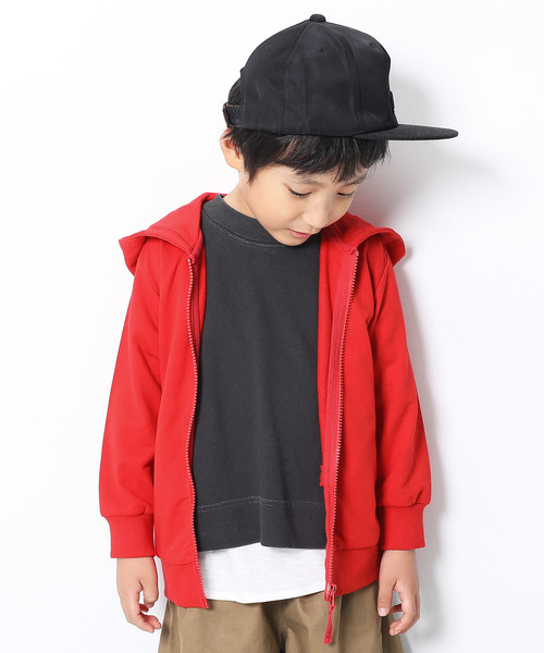 devirock(デビロック)の「ジップパーカー(パーカー・キッズ・ブラック/ベージュ/ネイビー/レッド/カーキ/ピンク/ヘザーチャコール/杢グレー/ブルー系その他/ブルー/ターコイズブルー/グリーン系その他/ライトパープル/スモークピンク/ピンク系その他/モカ/キャメル/イエロー/ラベンダー/パープル系その他・80cm/90cm/110cm/100cm/120cm/130cm/140cm/150cm/160cm)」の20枚目の写真