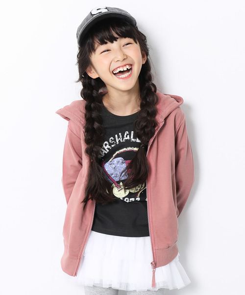 devirock(デビロック)の「ジップパーカー(パーカー・キッズ・ブラック/ベージュ/ネイビー/レッド/カーキ/ピンク/ヘザーチャコール/杢グレー/ブルー系その他/ブルー/ターコイズブルー/グリーン系その他/ライトパープル/スモークピンク/ピンク系その他/モカ/キャメル/イエロー/ラベンダー/パープル系その他・80cm/90cm/110cm/100cm/120cm/130cm/140cm/150cm/160cm)」の19枚目の写真