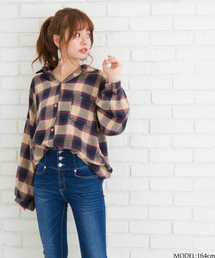 SpRay | 起毛チェックＢＩＧシャツ(シャツ/ブラウス)