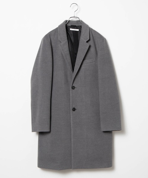 WEGO（ウィゴー）の「WEGO/メルトンチェスターコート（チェスターコート・メンズ・ブラック/ネイビー/杢グレー/キャメル・SMALL/MEDIUM/LARGE）」の17枚目の写真