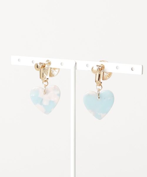 WEGO（ウィゴー）の「WEGO/ハートパールイヤリング（イヤリング・レディース・サックスブルー/ピンク/ホワイト/その他1/その他2・FREE）」の6枚目の写真