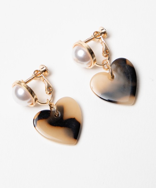 WEGO（ウィゴー）の「WEGO/ハートパールイヤリング（イヤリング・レディース・サックスブルー/ピンク/ホワイト/その他1/その他2・FREE）」の9枚目の写真