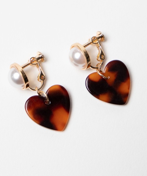 WEGO（ウィゴー）の「WEGO/ハートパールイヤリング（イヤリング・レディース・サックスブルー/ピンク/ホワイト/その他1/その他2・FREE）」の10枚目の写真