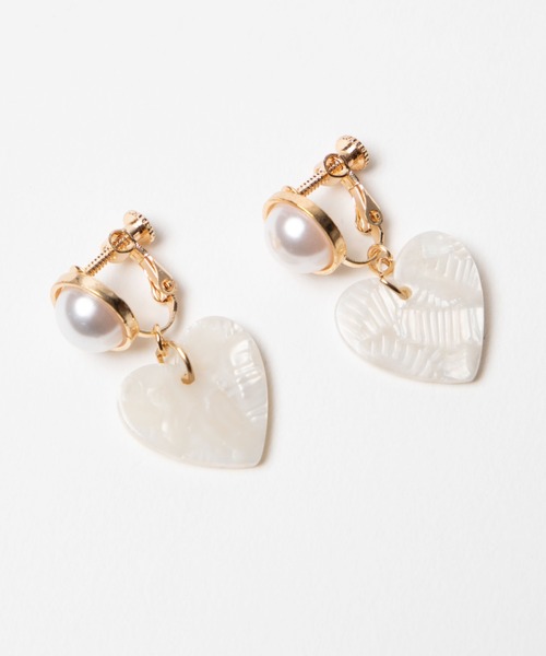 WEGO（ウィゴー）の「WEGO/ハートパールイヤリング（イヤリング・レディース・サックスブルー/ピンク/ホワイト/その他1/その他2・FREE）」の11枚目の写真