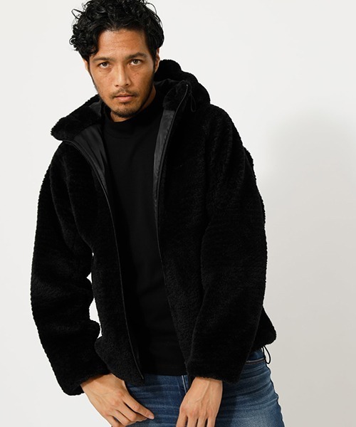 BOA HOODIE BLOUSON/ボアフーディブルゾン（ブルゾン）｜AZUL BY