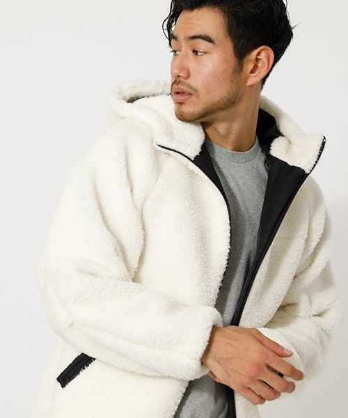 BOA HOODIE BLOUSON/ボアフーディブルゾン（ブルゾン）｜AZUL BY