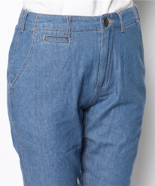 mystic（ミスティック）の「デニムテーパードパンツ（デニムパンツ・レディース・ブルー/ネイビー・1/2）」の5枚目の写真