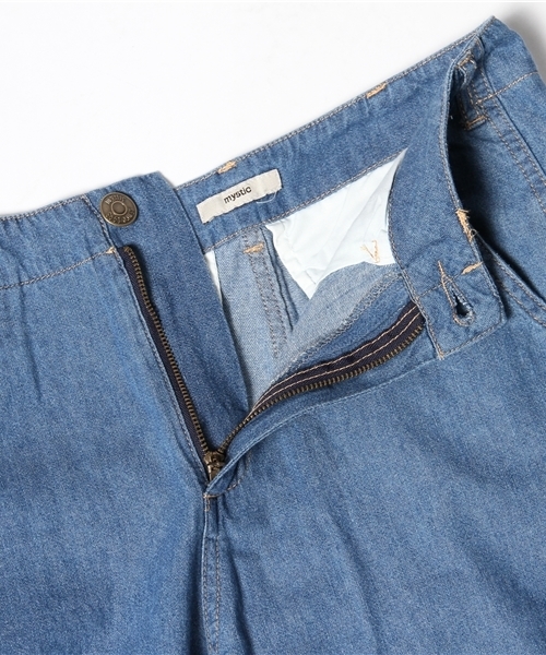 mystic（ミスティック）の「デニムテーパードパンツ（デニムパンツ・レディース・ブルー/ネイビー・1/2）」の9枚目の写真