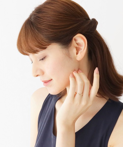 COCOSHNIK（ココシュニック）の「K10アーチ リング（リング・レディース・ホワイト系その他7・10号/12号/14号）」の4枚目の写真