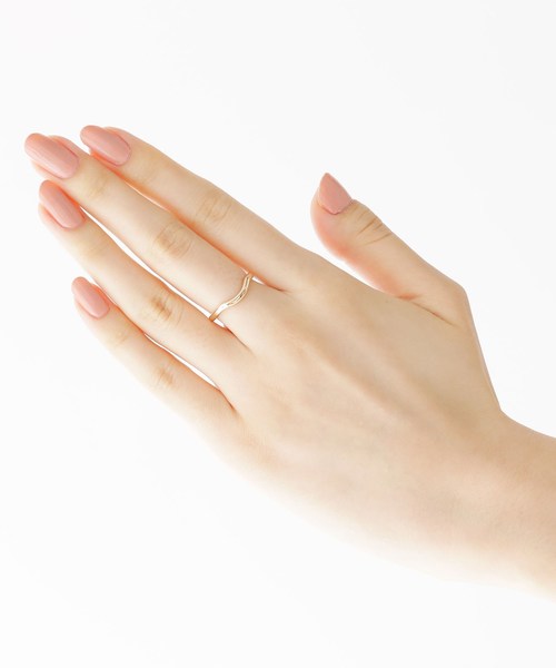 COCOSHNIK（ココシュニック）の「K10アーチ リング（リング・レディース・ホワイト系その他7・10号/12号/14号）」の9枚目の写真