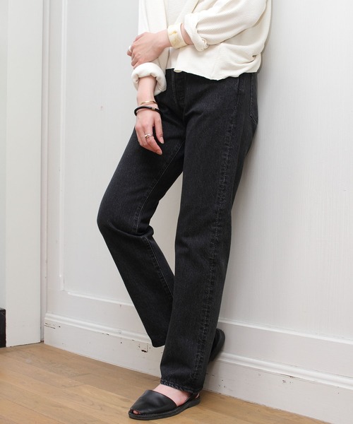 THE SHINZONE（ザ　シンゾーン）の「THE SHINZONE/シンゾーン　ストレートデニム　STRAIGHT DENIM（デニムパンツ・レディース・ブラック・34/32/36/0）」の3枚目の写真