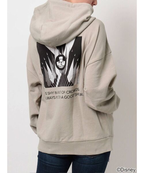GYDA(ジェイダ)の「MICKEY MOUSE/backphoto ZIPUP パーカー(パーカー・レディース・オフホワイト/ブラック/マスタード/ベージュ・FREE)」の18枚目の写真