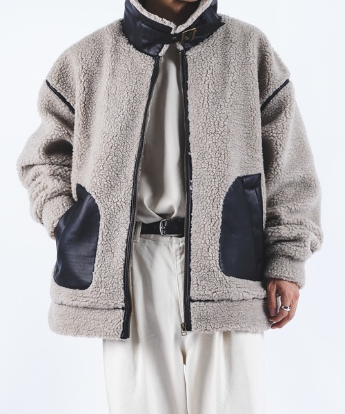 kutir（クティール）の「B3ボアジャケット（その他アウター・メンズ・ブラック/ベージュ/モカ・MEDIUM/LARGE）」の3枚目の写真