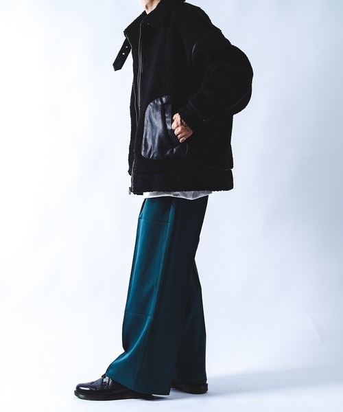 kutir（クティール）の「B3ボアジャケット（その他アウター・メンズ・ブラック/ベージュ/モカ・MEDIUM/LARGE）」の5枚目の写真