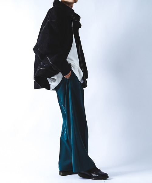 kutir（クティール）の「B3ボアジャケット（その他アウター・メンズ・ブラック/ベージュ/モカ・MEDIUM/LARGE）」の8枚目の写真