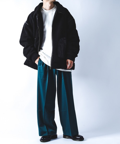 kutir（クティール）の「B3ボアジャケット（その他アウター・メンズ・ブラック/ベージュ/モカ・MEDIUM/LARGE）」の7枚目の写真