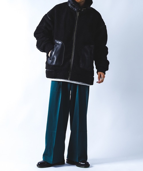 kutir（クティール）の「B3ボアジャケット（その他アウター・メンズ・ブラック/ベージュ/モカ・MEDIUM/LARGE）」の10枚目の写真