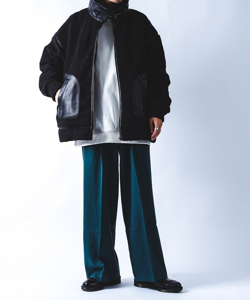 kutir（クティール）の「B3ボアジャケット（その他アウター・メンズ・ブラック/ベージュ/モカ・MEDIUM/LARGE）」の9枚目の写真