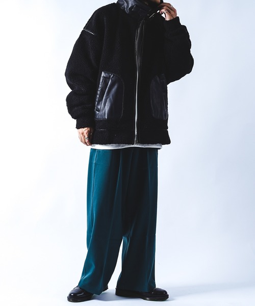 kutir（クティール）の「B3ボアジャケット（その他アウター・メンズ・ブラック/ベージュ/モカ・MEDIUM/LARGE）」の13枚目の写真