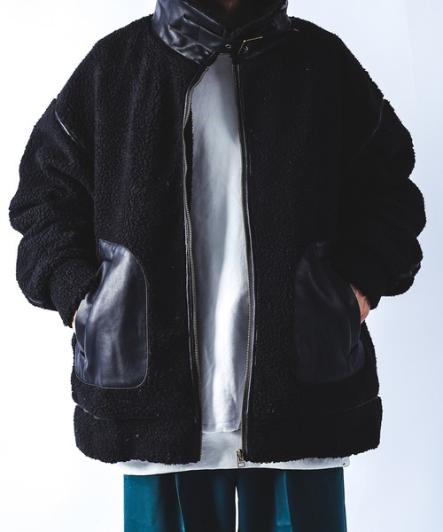 kutir（クティール）の「B3ボアジャケット（その他アウター・メンズ・ブラック/ベージュ/モカ・MEDIUM/LARGE）」の15枚目の写真