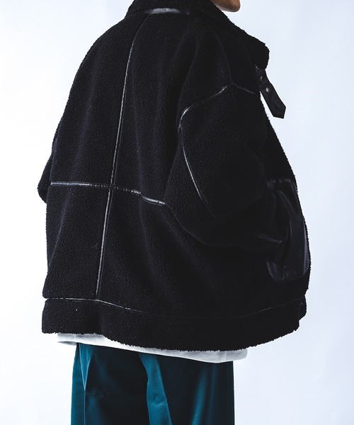 kutir（クティール）の「B3ボアジャケット（その他アウター・メンズ・ブラック/ベージュ/モカ・MEDIUM/LARGE）」の18枚目の写真