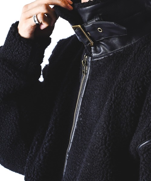 kutir（クティール）の「B3ボアジャケット（その他アウター・メンズ・ブラック/ベージュ/モカ・MEDIUM/LARGE）」の22枚目の写真