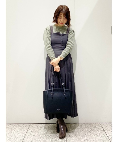 & chouette（アンドシュエット）の「ラウンドA4トートバッグ（トートバッグ・レディース・オフホワイト/ピンク/ブラック/ブラウン・FREE）」の19枚目の写真