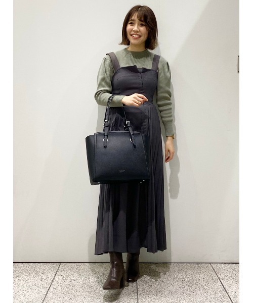 & chouette（アンドシュエット）の「ラウンドA4トートバッグ（トートバッグ・レディース・オフホワイト/ピンク/ブラック/ブラウン・FREE）」の20枚目の写真