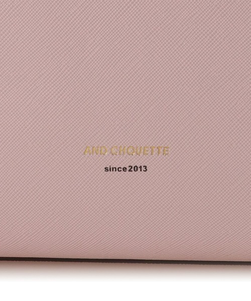 & chouette（アンドシュエット）の「ラウンドA4トートバッグ（トートバッグ・レディース・オフホワイト/ピンク/ブラック/ブラウン・FREE）」の13枚目の写真