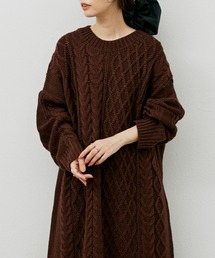 Libra Cue | 【2020/AW】 ローゲージロングニットワンピース(ワンピース)