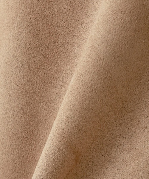 n'ee-ne（ネーネ）の「スエード　ボンディングノーカラージャケット（ノーカラージャケット・レディース・ベージュ/モカ/ピンク系その他/グレー・M）」の10枚目の写真