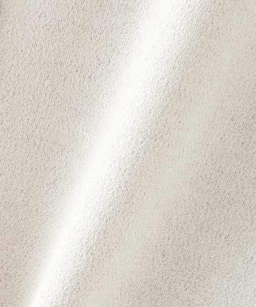 n'ee-ne（ネーネ）の「スエード　ボンディングノーカラージャケット（ノーカラージャケット・レディース・ベージュ/モカ/ピンク系その他/グレー・M）」の8枚目の写真