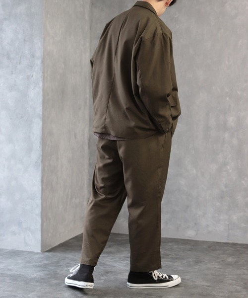 CREARE -LINO-(クレアーレリノ)の「ダブルテーラードBIG JKT <セットアップ対応>(テーラードジャケット・メンズ・ブラック/カーキ/ベージュ系その他/グレイッシュベージュ・M/L)」の22枚目の写真