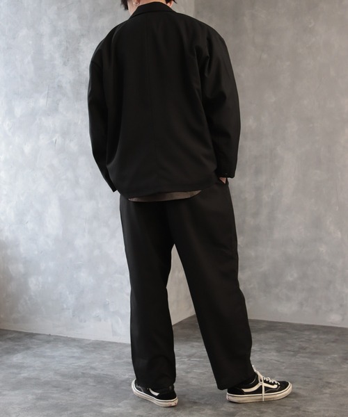CREARE -LINO-(クレアーレリノ)の「ダブルテーラードBIG JKT <セットアップ対応>(テーラードジャケット・メンズ・ブラック/カーキ/ベージュ系その他/グレイッシュベージュ・M/L)」の6枚目の写真