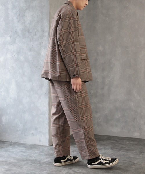CREARE -LINO-(クレアーレリノ)の「ダブルテーラードBIG JKT <セットアップ対応>(テーラードジャケット・メンズ・ブラック/カーキ/ベージュ系その他/グレイッシュベージュ・M/L)」の13枚目の写真