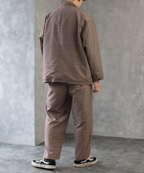 CREARE -LINO-(クレアーレリノ)の「ダブルテーラードBIG JKT <セットアップ対応>(テーラードジャケット・メンズ・ブラック/カーキ/ベージュ系その他/グレイッシュベージュ・M/L)」の14枚目の写真