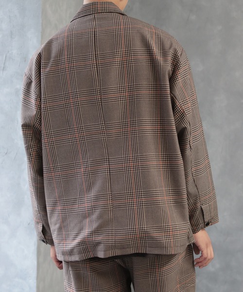 CREARE -LINO-(クレアーレリノ)の「ダブルテーラードBIG JKT <セットアップ対応>(テーラードジャケット・メンズ・ブラック/カーキ/ベージュ系その他/グレイッシュベージュ・M/L)」の16枚目の写真