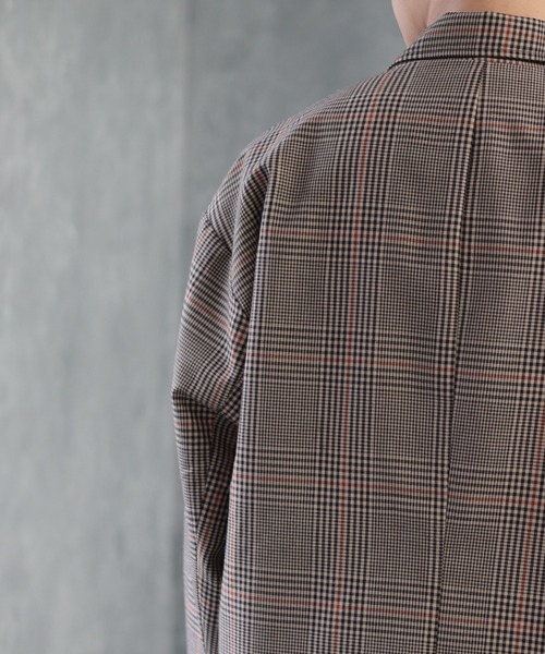 CREARE -LINO-(クレアーレリノ)の「ダブルテーラードBIG JKT <セットアップ対応>(テーラードジャケット・メンズ・ブラック/カーキ/ベージュ系その他/グレイッシュベージュ・M/L)」の20枚目の写真