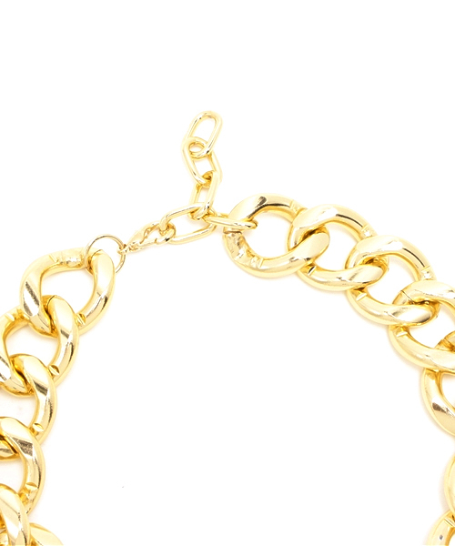 WEGO（ウィゴー）の「WEGO/ビッグチェーンネックレス（ネックレス・レディース・ゴールド・FREE）」の4枚目の写真