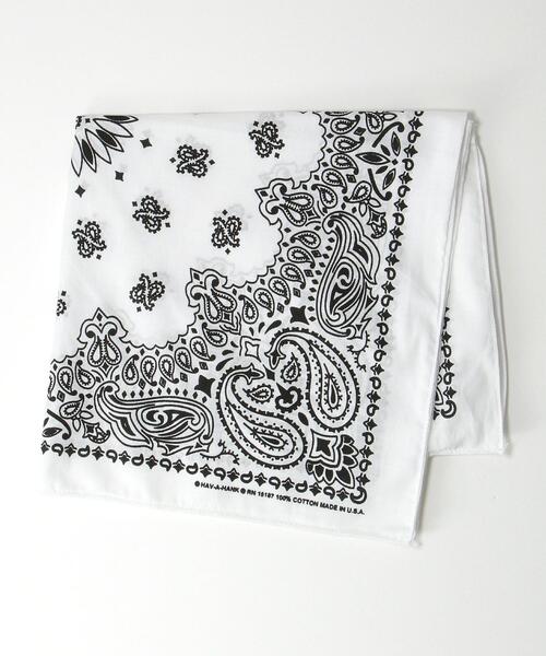 HAV-A-HANK（ハバハンク ）の「[ ハバハンク ] HAV-A-HANK BANDANA 2WAY バンダナ バッグ（ショルダーバッグ・メンズ・ブラック/ロイヤルブルー/ライム/ホワイト・FREE）」の2枚目の写真