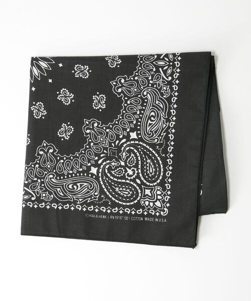 HAV-A-HANK（ハバハンク ）の「[ ハバハンク ] HAV-A-HANK BANDANA 2WAY バンダナ バッグ（ショルダーバッグ・メンズ・ブラック/ロイヤルブルー/ライム/ホワイト・FREE）」の3枚目の写真