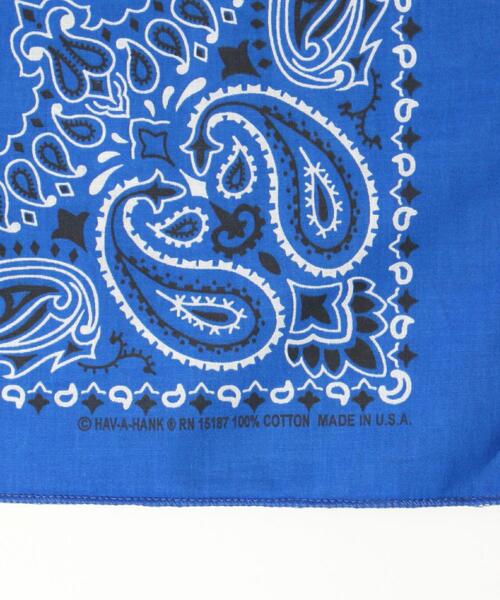 HAV-A-HANK（ハバハンク ）の「[ ハバハンク ] HAV-A-HANK BANDANA 2WAY バンダナ バッグ（ショルダーバッグ・メンズ・ブラック/ロイヤルブルー/ライム/ホワイト・FREE）」の6枚目の写真